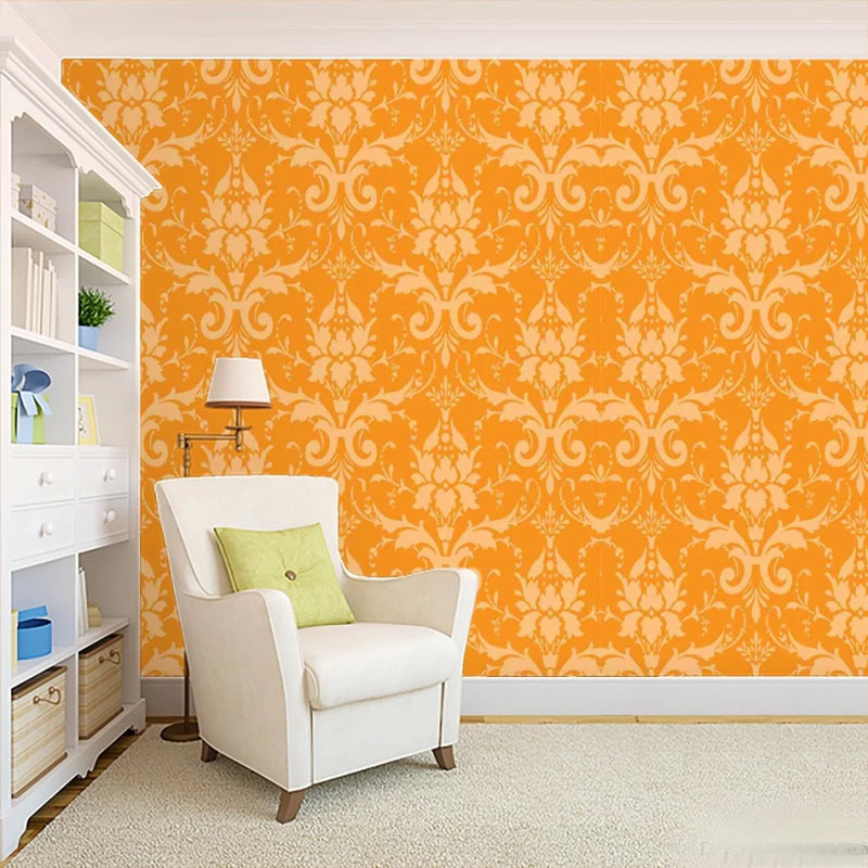 کاغذ دیواری نارنجی