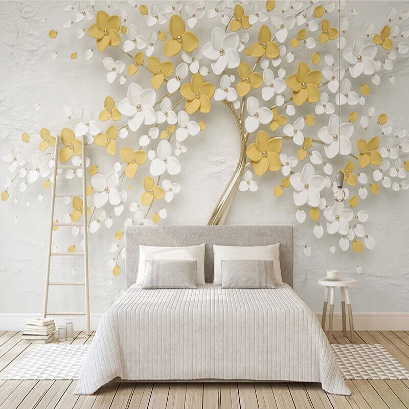 کاغذ دیواری رمانتیک برای اتاق خواب
