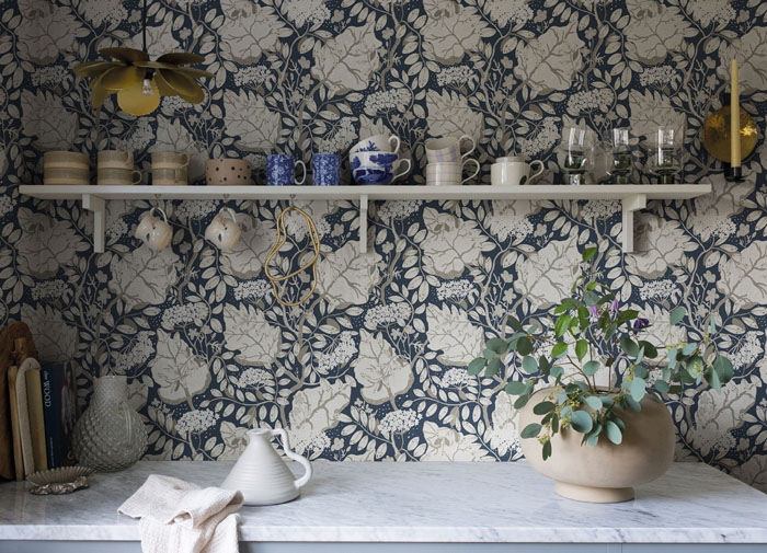 کاغذ دیواری طرح دار مات