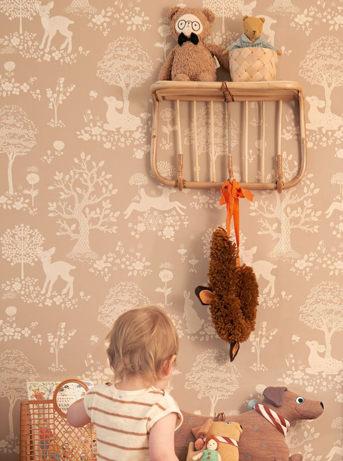 کاغذ دیواری بژ