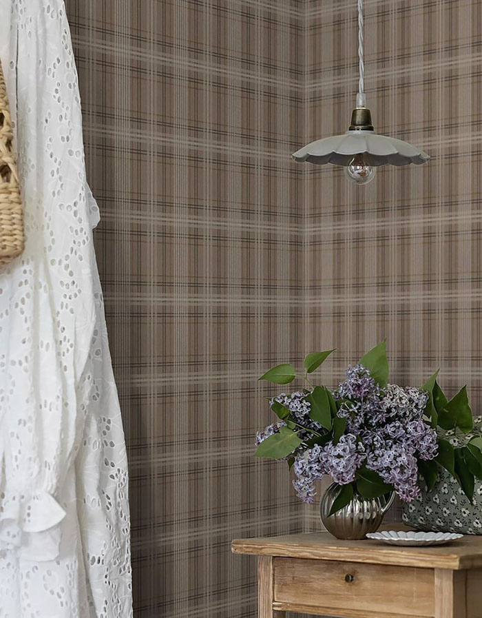 رنگ بژ تیره کاغذ دیواری