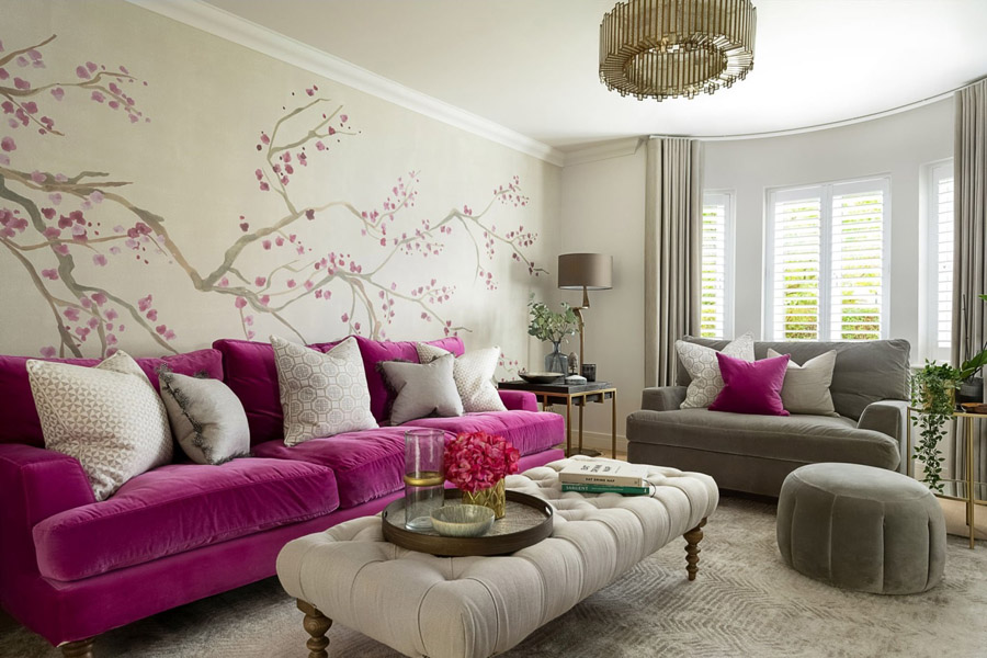 نصب کاغذ دیواری مطابق 60-30-10