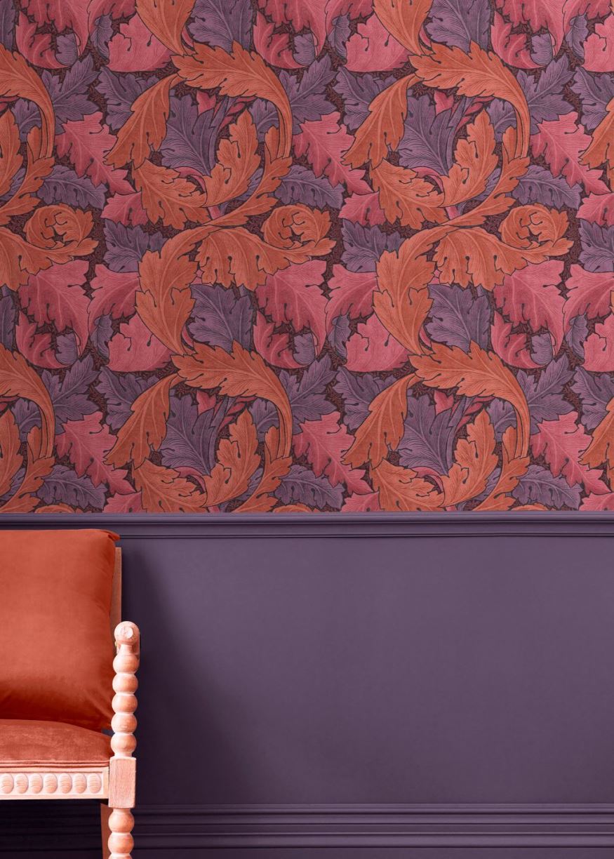 کاغذ دیواری رنگ بنفش