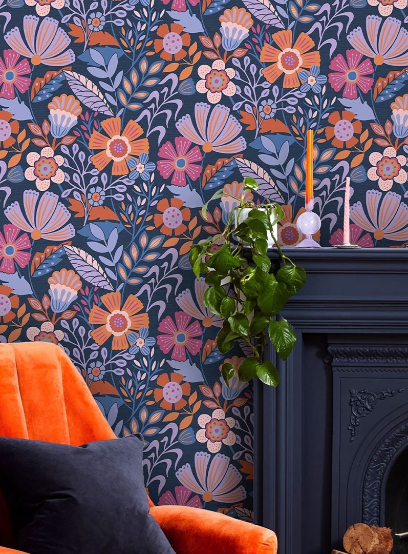 کاغذ دیواری بنفش