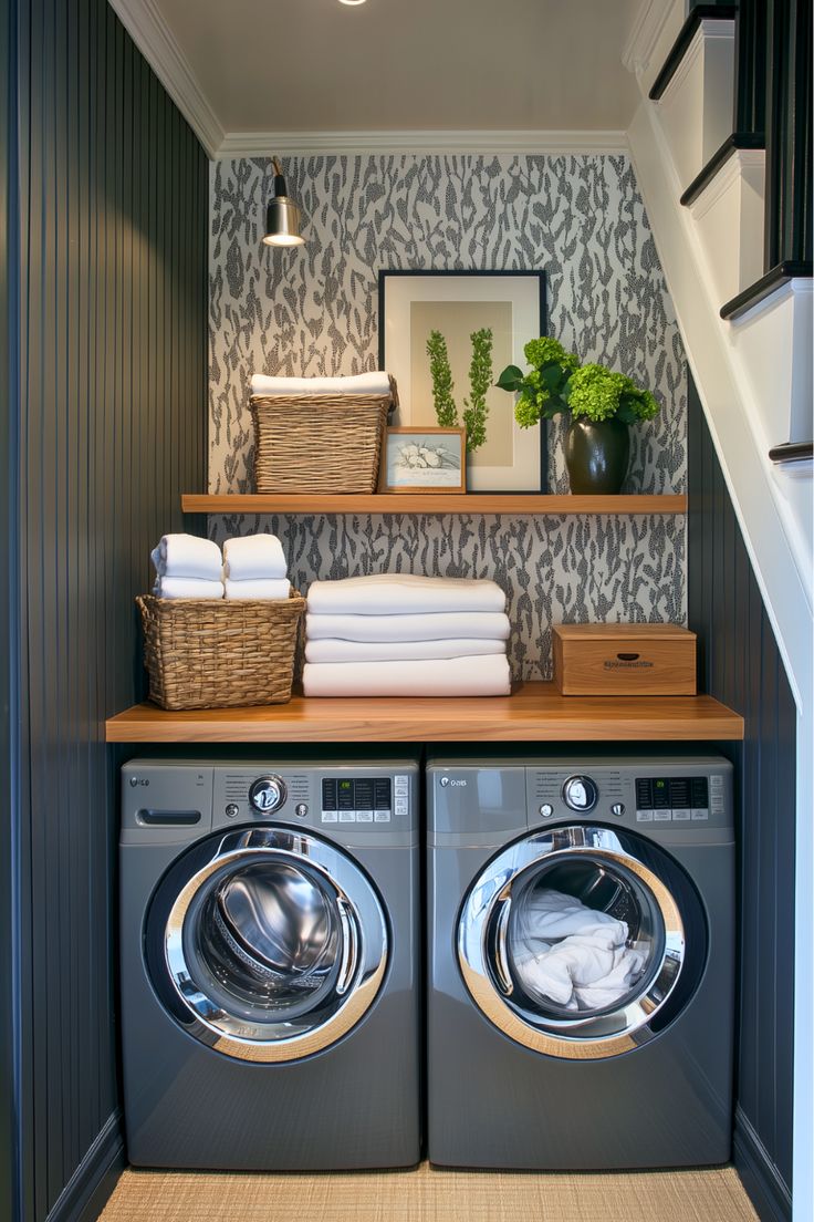 کاغذ دیواری جدید و لاکچری لاندری روم