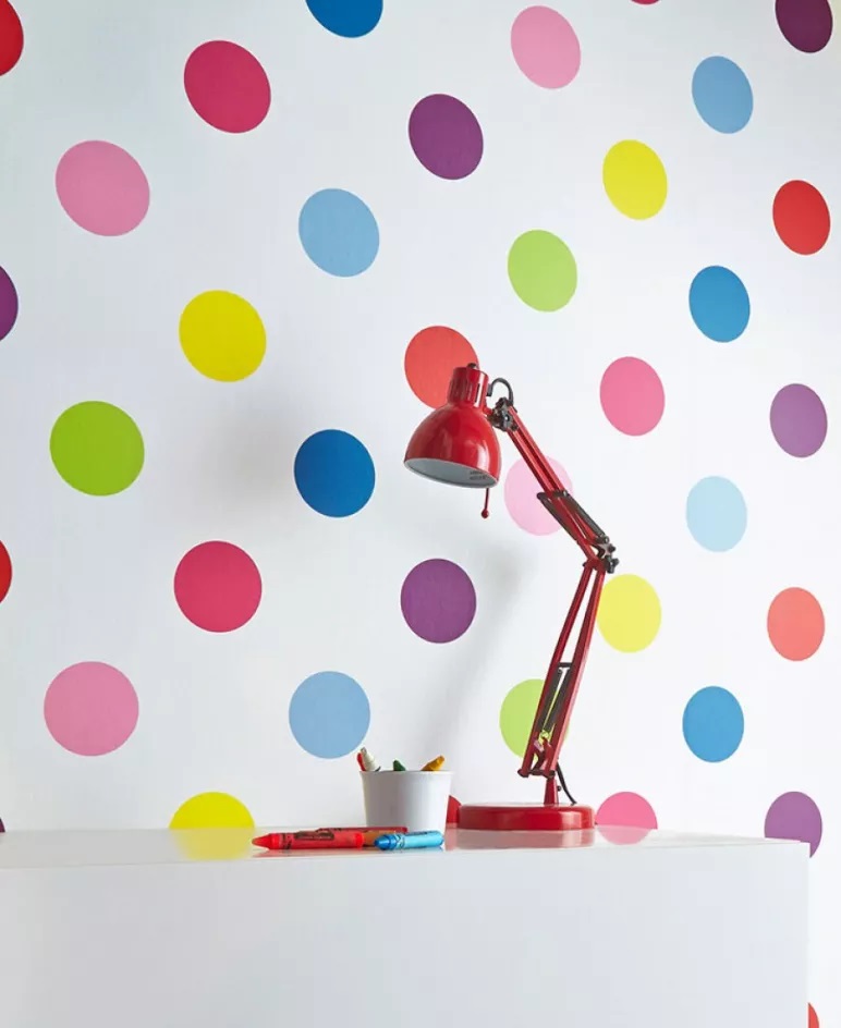 کاغذ دیواری خال خالی برای راهرو