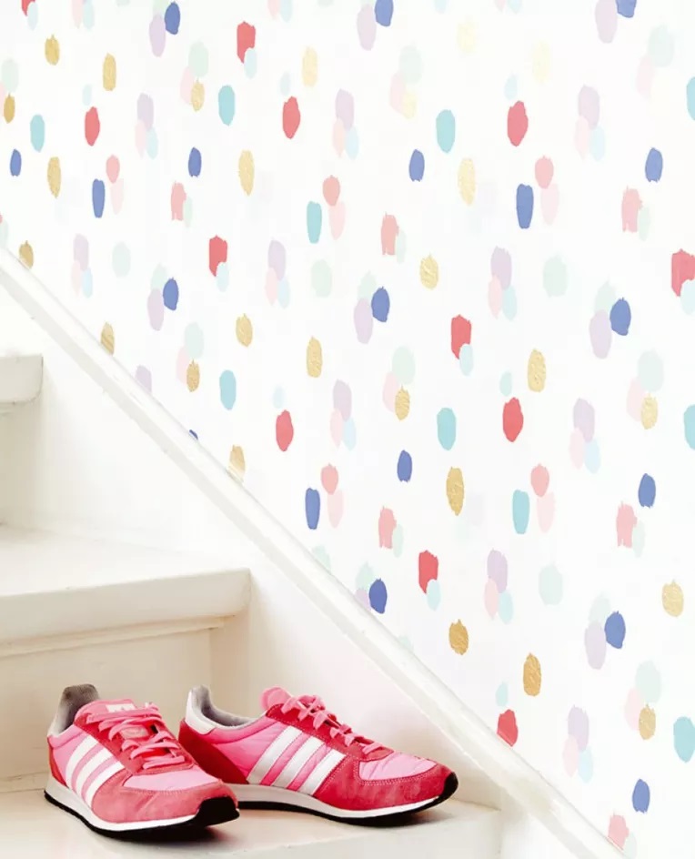 طرح های جدید کاغذ دیواری خال خالی