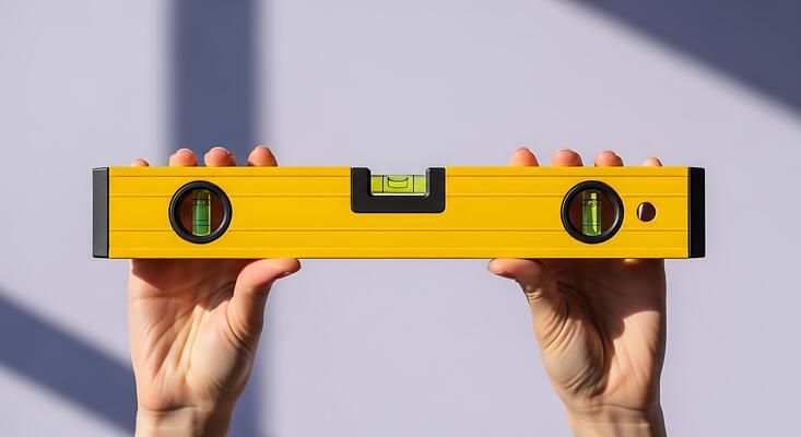 کاربرد تراز در نصب کاغذ دیواری