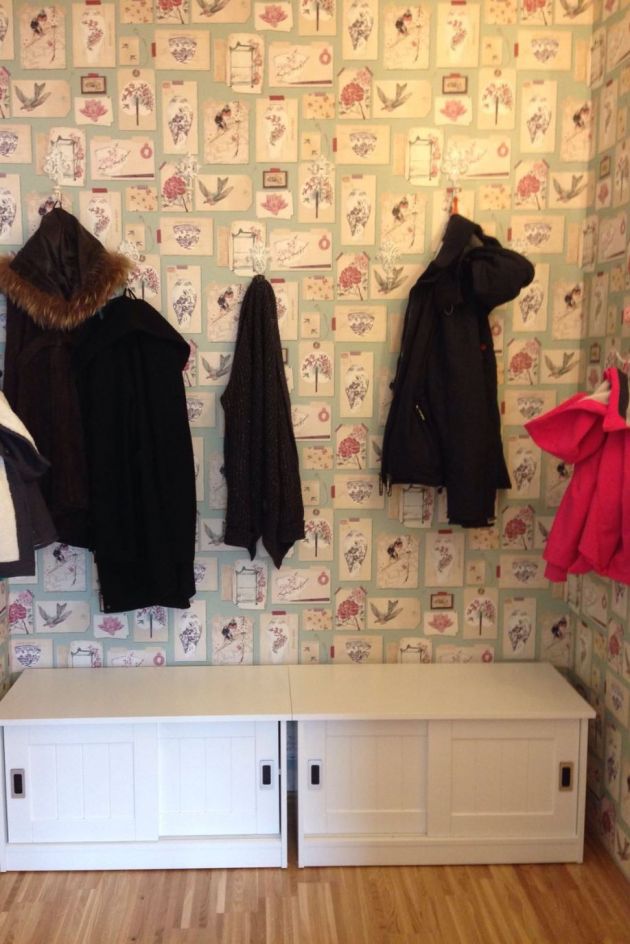 کاغذ دیواری طرح دار برای راهرو