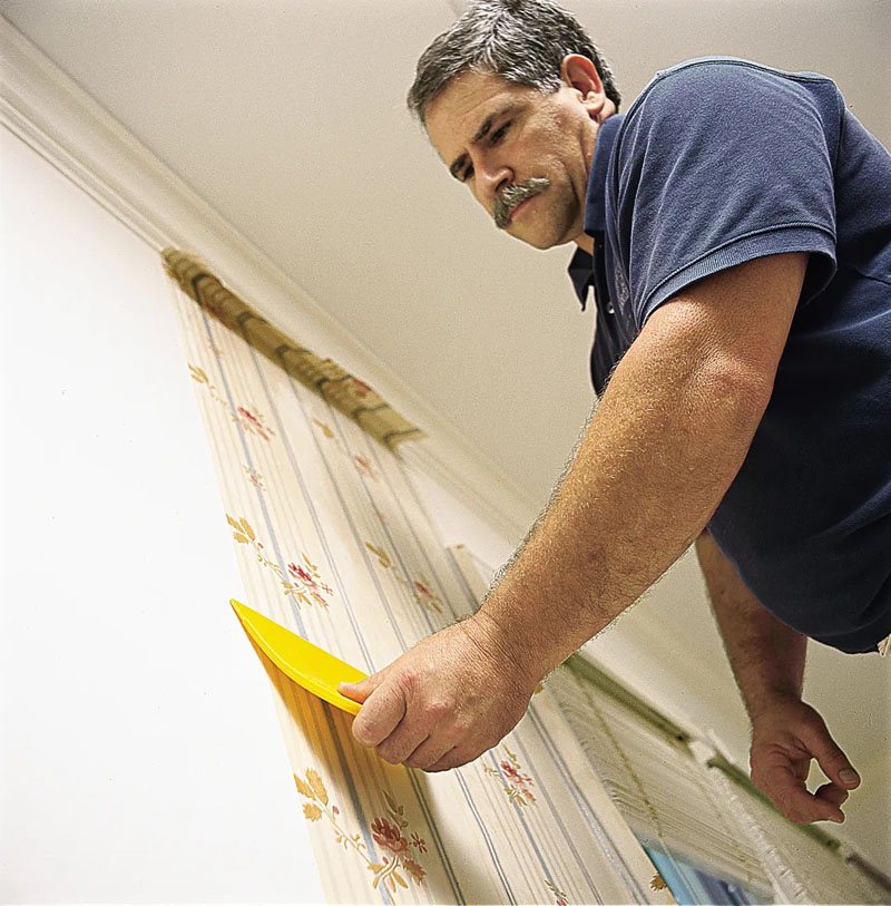 جلوگیری از چین و چروک در کاغذ دیواری