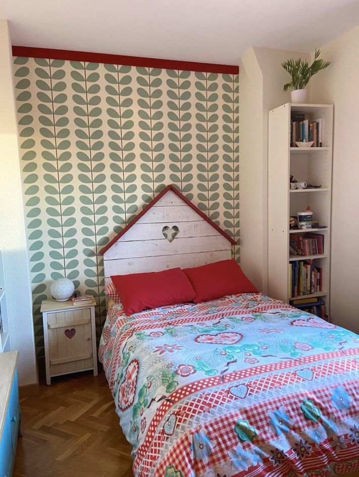 کاغذ دیواری رترو اتاق خواب سالمند