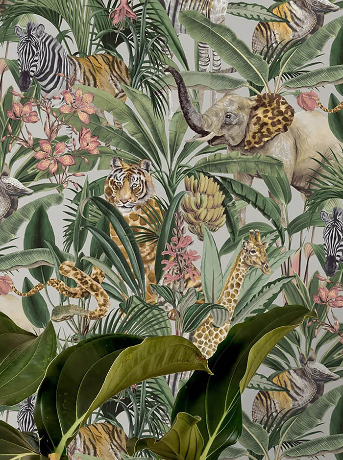 کاغذ دیواری شلوغ