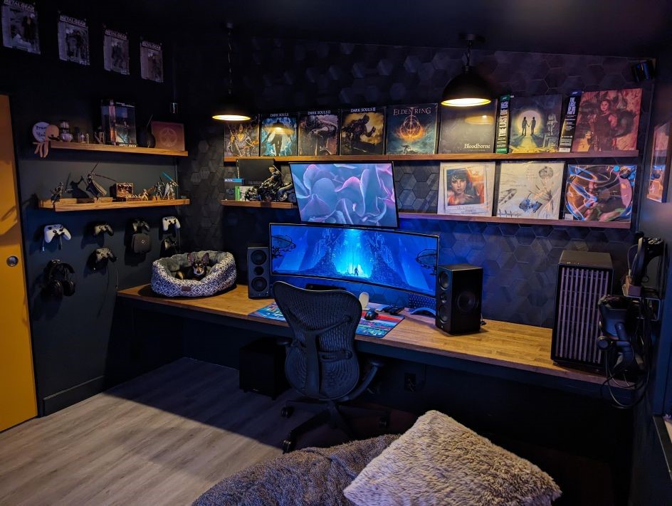 کاغذ دیواری حرفه ای برای اتاق گیمینگ